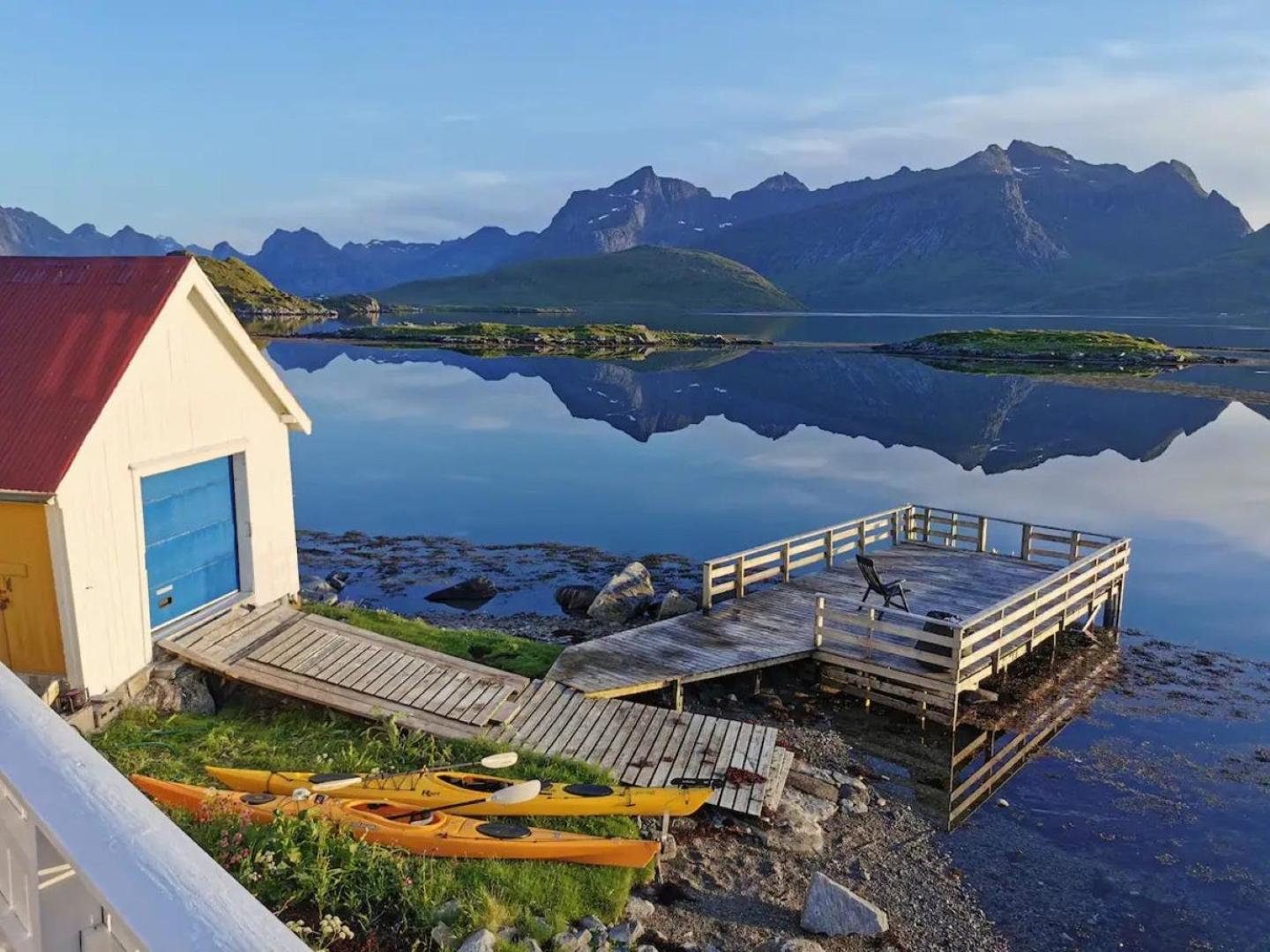 Panoramic Seaview Cabin For Two Persons By The Sea Hovdan Екстериор снимка